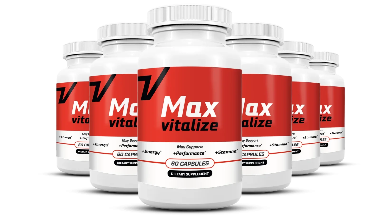 Max Vitalize Official Formula Bottle - Premium Male Vitality Supplement